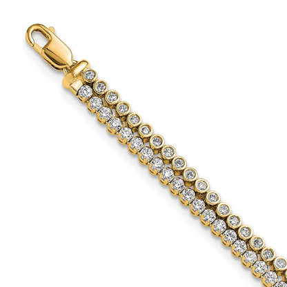 True Origin Lab Grown Diamond VS+ F+ 7 in with 1 in extension Complete Bracelet