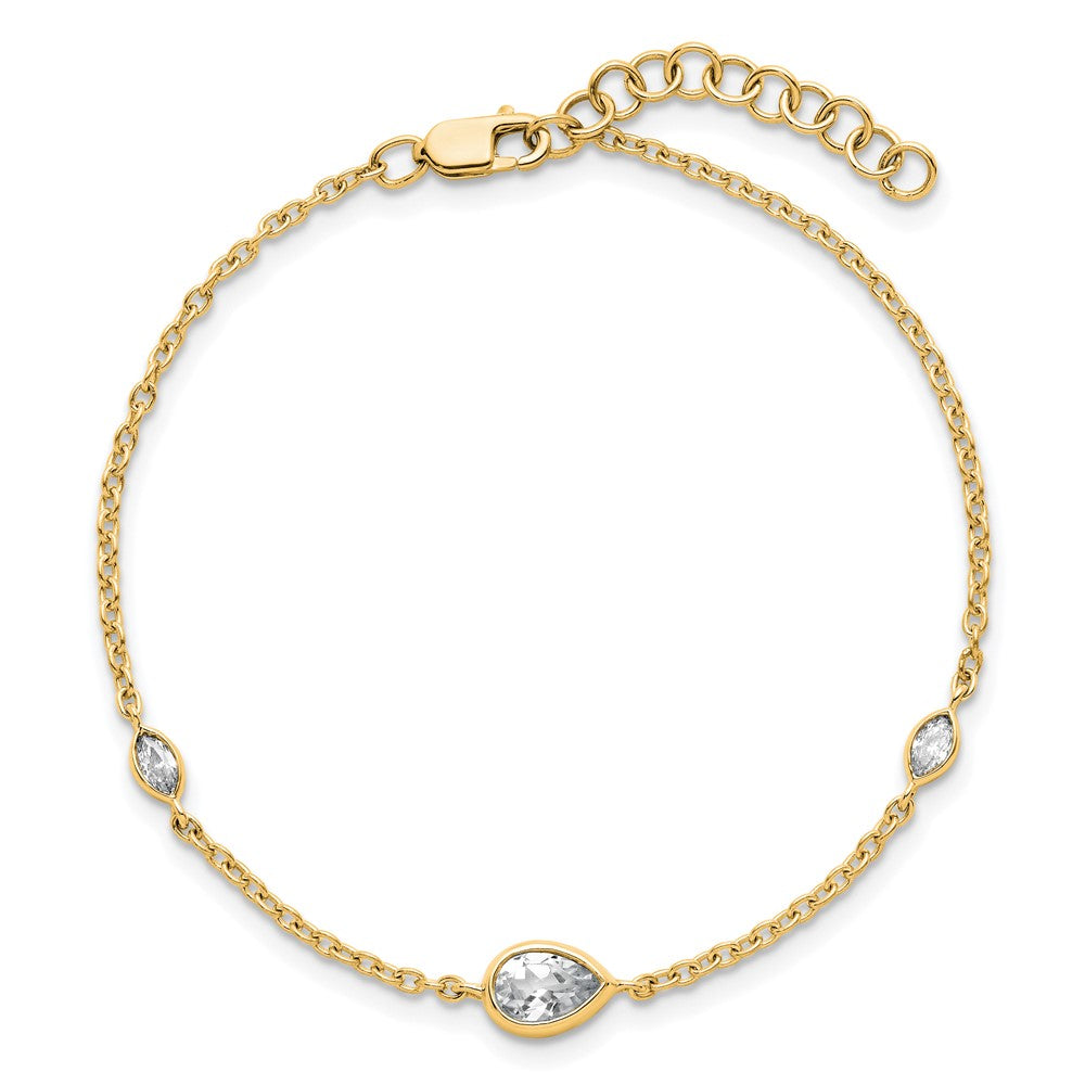 True Origin Lab Grown Diamond VS+ F+ 6.5 in with 1 in extension Complete Bracelet