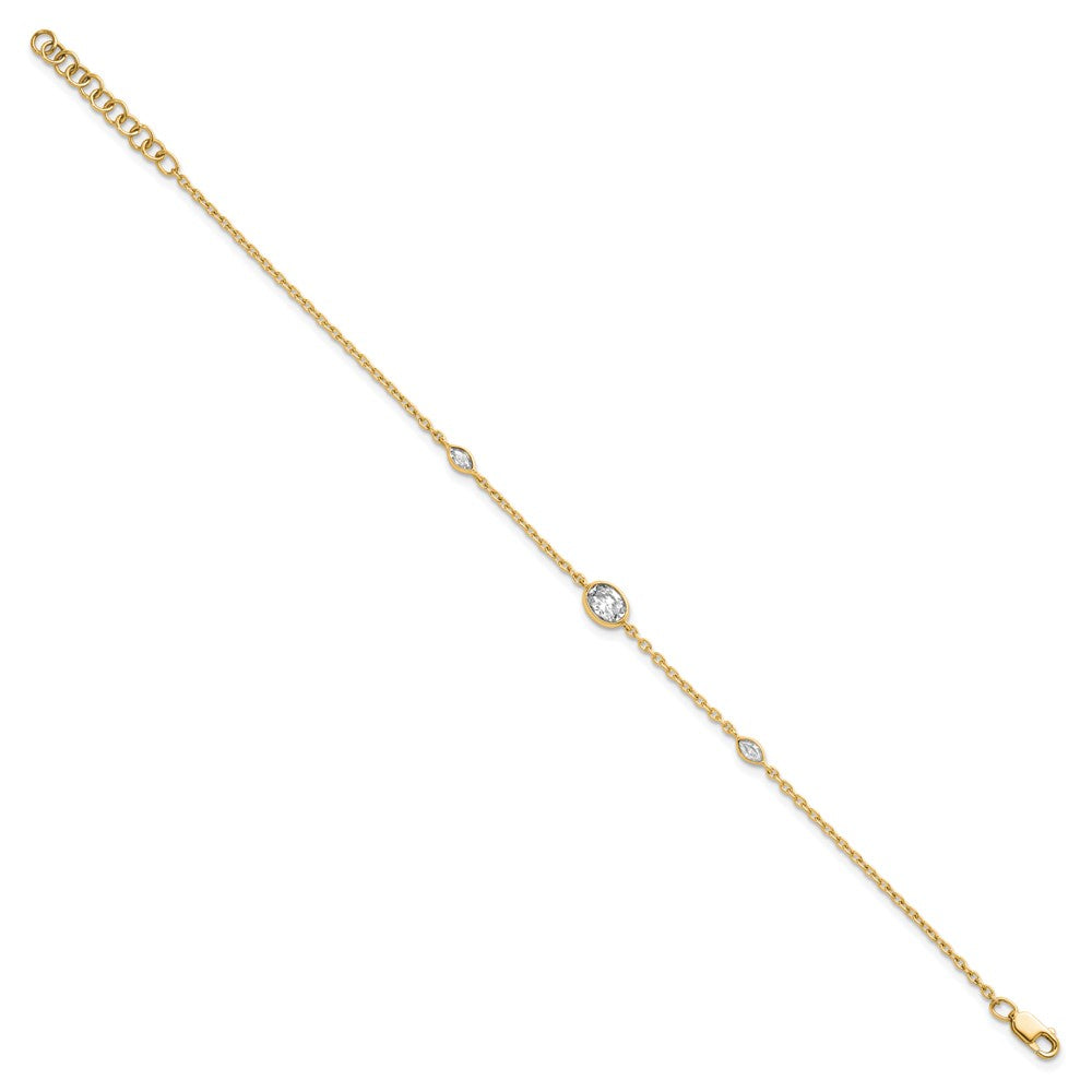 True Origin Lab Grown Diamond VS+ F+ 6.5 in with 1 in extension Complete Bracelet