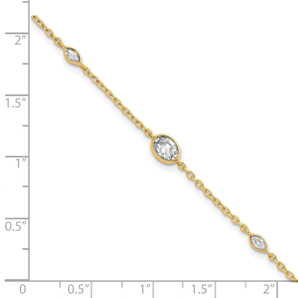 True Origin Lab Grown Diamond VS+ F+ 6.5 in with 1 in extension Complete Bracelet