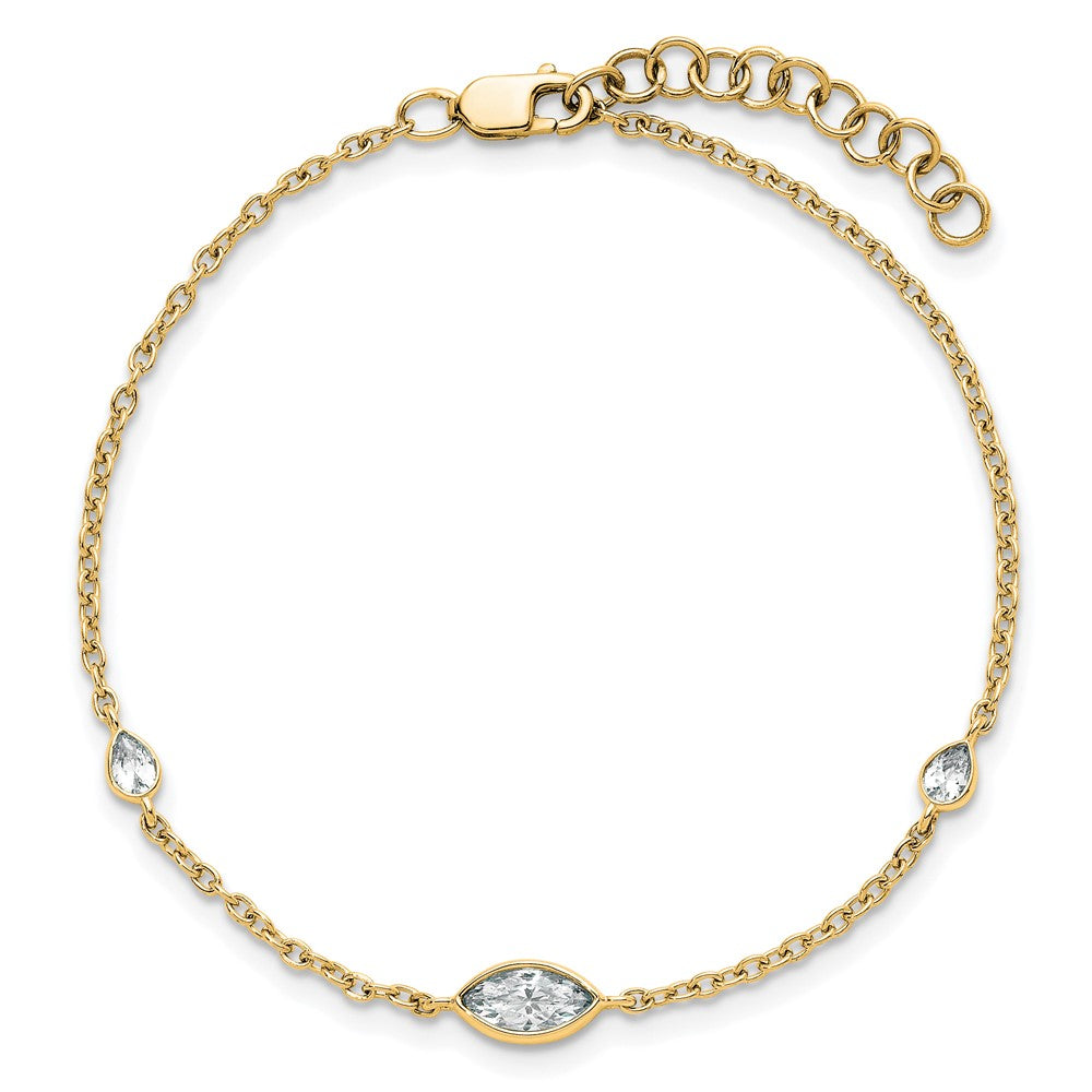 True Origin Lab Grown Diamond VS+ F+ 6.5 in with 1 in extension Complete Bracelet