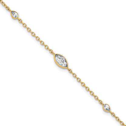 True Origin Lab Grown Diamond VS+ F+ 6.5 in with 1 in extension Complete Bracelet