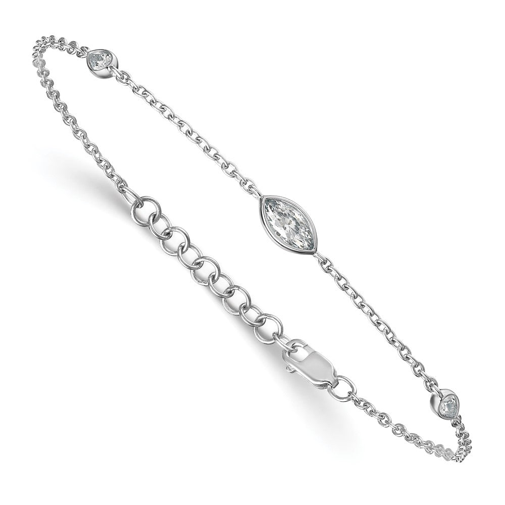 True Origin Lab Grown Diamond VS+ F+ 6.5 in with 1 in extension Complete Bracelet