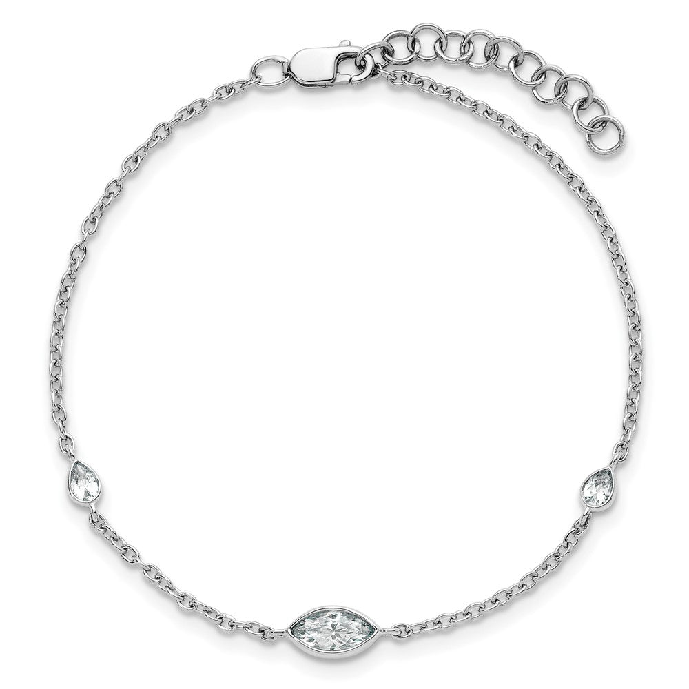 True Origin Lab Grown Diamond VS+ F+ 6.5 in with 1 in extension Complete Bracelet