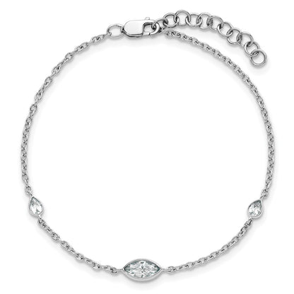 True Origin Lab Grown Diamond VS+ F+ 6.5 in with 1 in extension Complete Bracelet