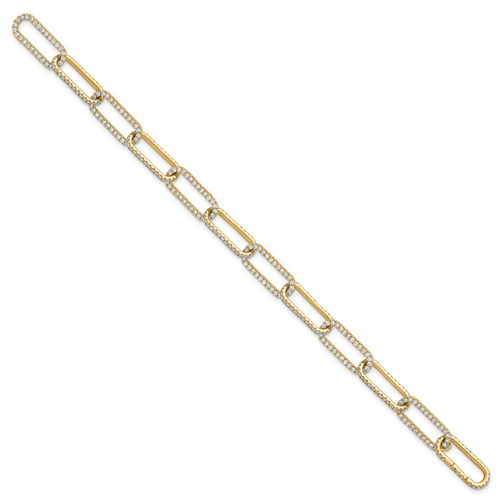 True Origin Lab Grown Diamond VS+ F+ 8 in with 1 in extension Complete Link Bracelet