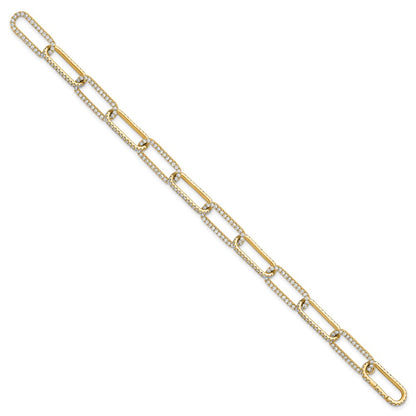 True Origin Lab Grown Diamond VS+ F+ 8 in with 1 in extension Complete Link Bracelet