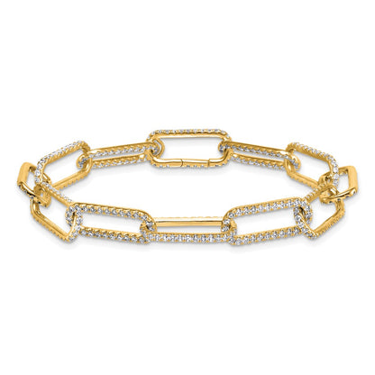 True Origin Lab Grown Diamond VS+ F+ 8 in with 1 in extension Complete Link Bracelet