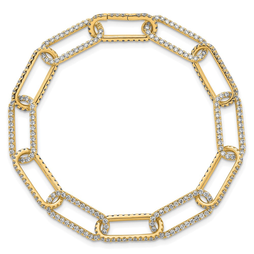 True Origin Lab Grown Diamond VS+ F+ 8 in with 1 in extension Complete Link Bracelet