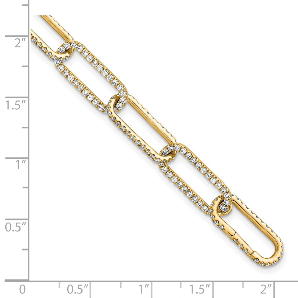 True Origin Lab Grown Diamond VS+ F+ 8 in with 1 in extension Complete Link Bracelet