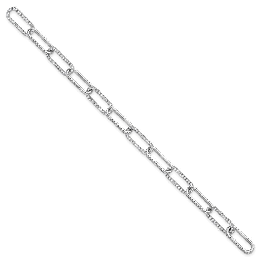 True Origin Lab Grown Diamond VS+ F+ 8 in with 1 in extension Complete Link Bracelet