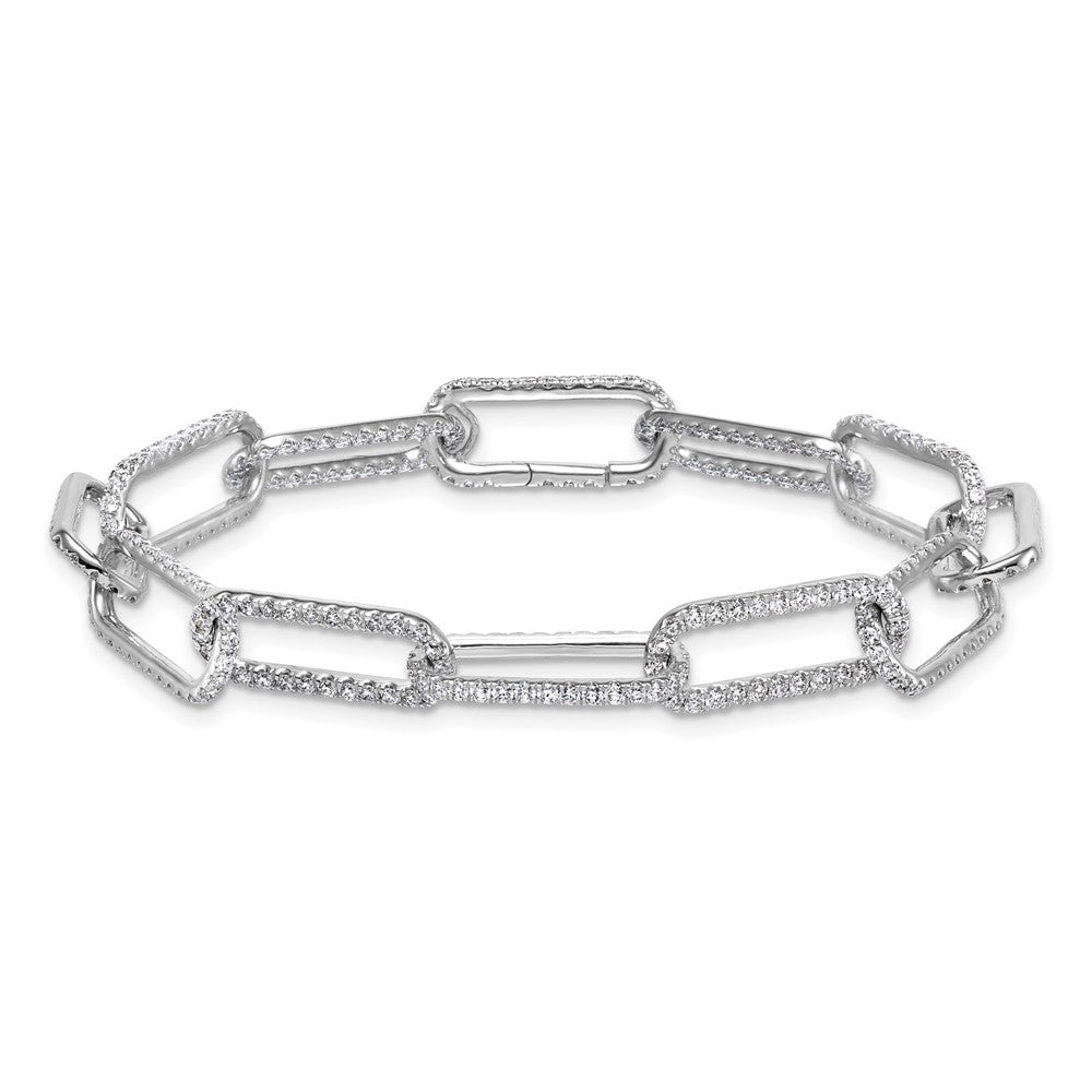 True Origin Lab Grown Diamond VS+ F+ 8 in with 1 in extension Complete Link Bracelet