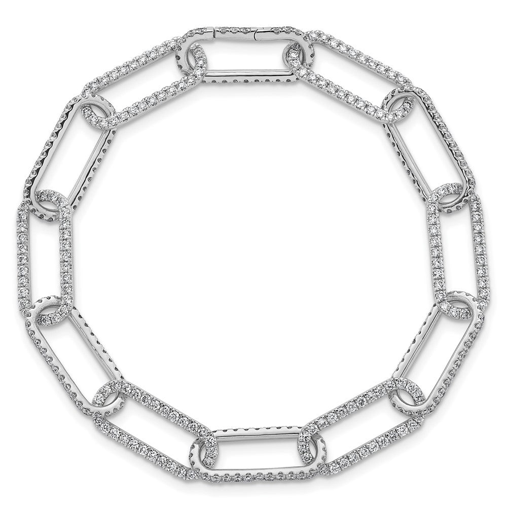True Origin Lab Grown Diamond VS+ F+ 8 in with 1 in extension Complete Link Bracelet