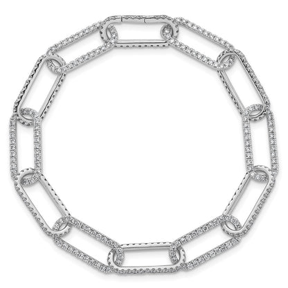 True Origin Lab Grown Diamond VS+ F+ 8 in with 1 in extension Complete Link Bracelet