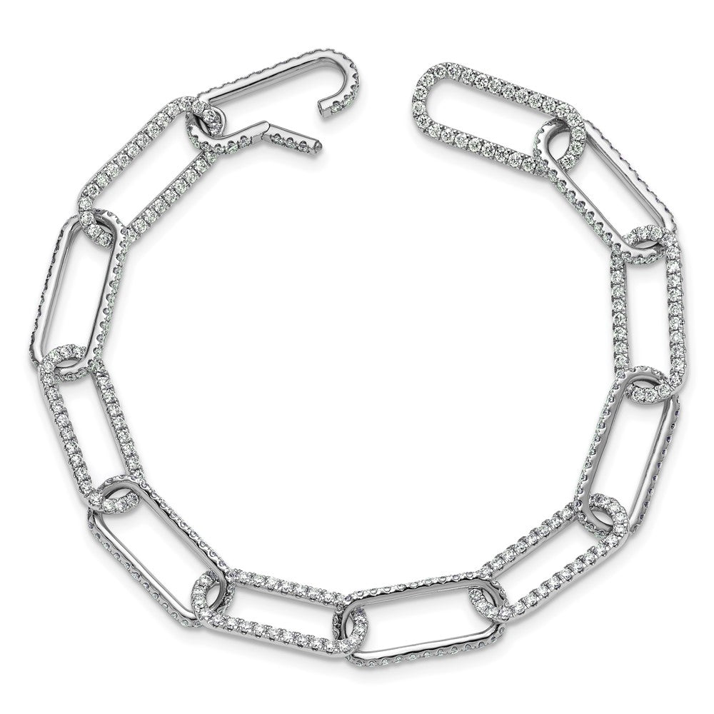 True Origin Lab Grown Diamond VS+ F+ 8 in with 1 in extension Complete Link Bracelet
