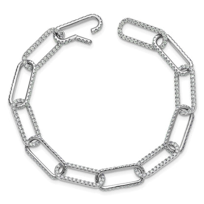 True Origin Lab Grown Diamond VS+ F+ 8 in with 1 in extension Complete Link Bracelet