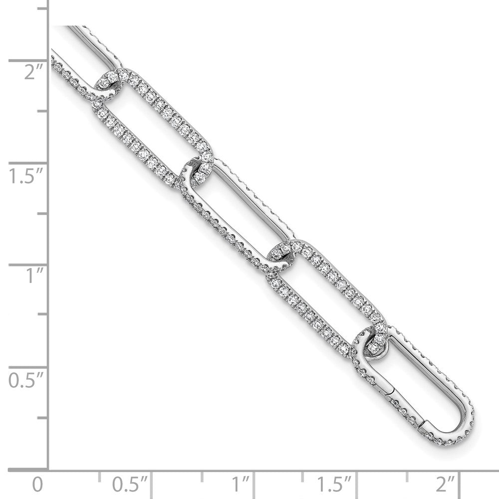 True Origin Lab Grown Diamond VS+ F+ 8 in with 1 in extension Complete Link Bracelet