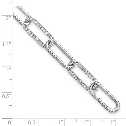 True Origin Lab Grown Diamond VS+ F+ 8 in with 1 in extension Complete Link Bracelet