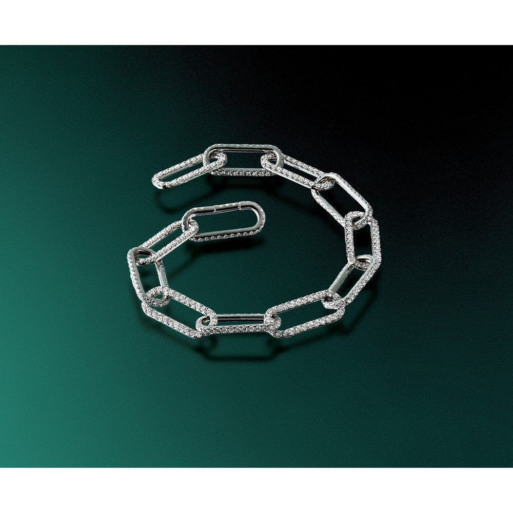 True Origin Lab Grown Diamond VS+ F+ 8 in with 1 in extension Complete Link Bracelet