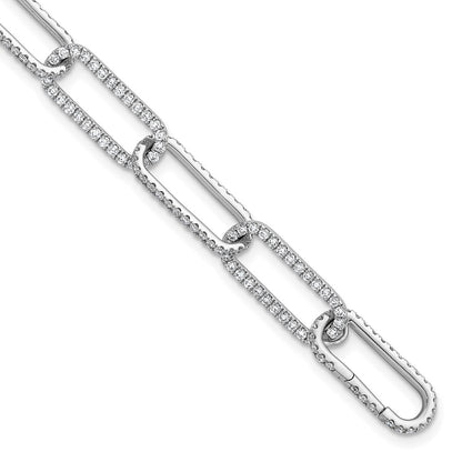 True Origin Lab Grown Diamond VS+ F+ 8 in with 1 in extension Complete Link Bracelet