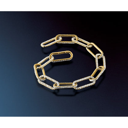 True Origin Lab Grown Diamond VS+ F+ 8 in with 1 in extension Complete Link Bracelet