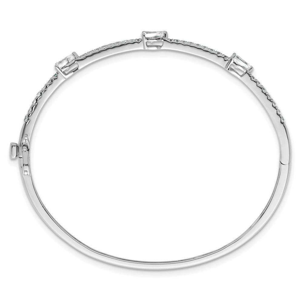 True Origin Lab Grown Diamond VS+ F+ 6.75 in Complete Hinged Bangle