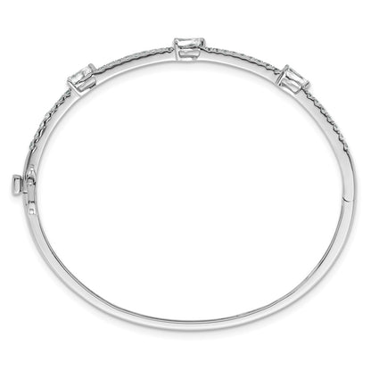 True Origin Lab Grown Diamond VS+ F+ 6.75 in Complete Hinged Bangle