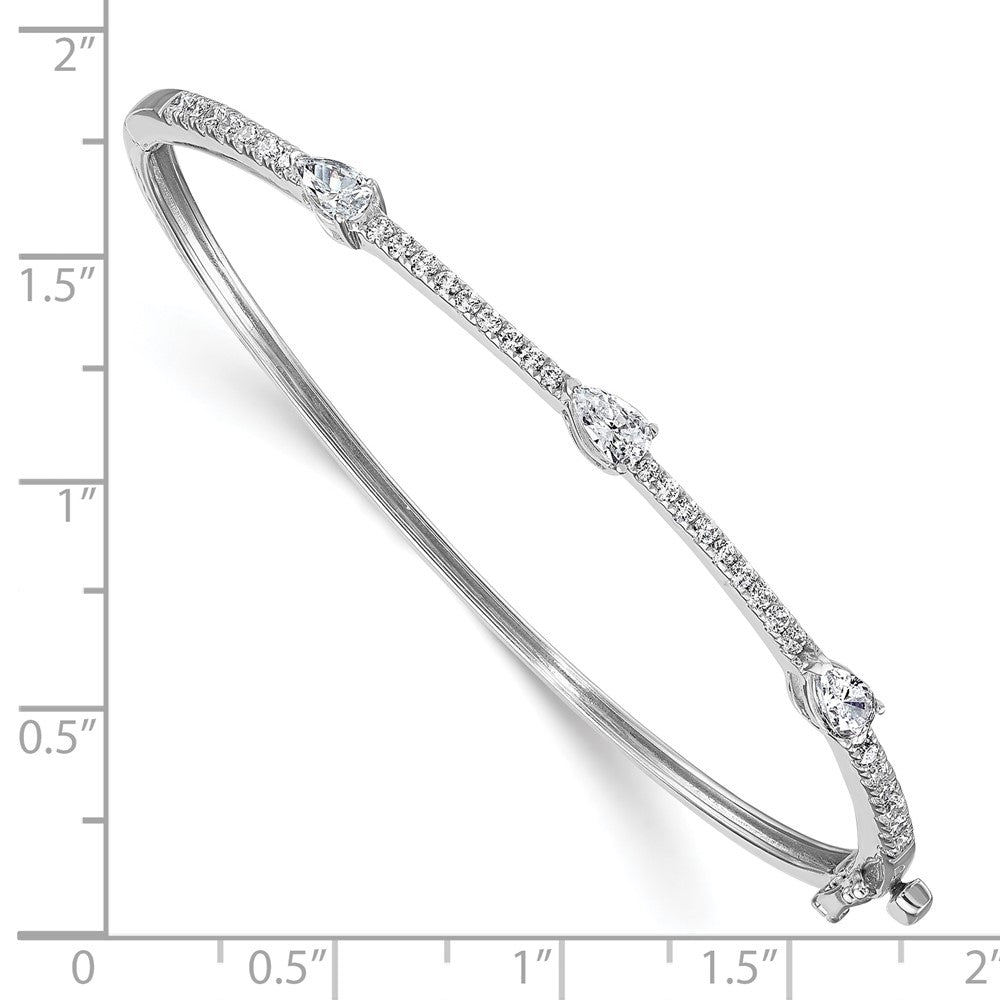 True Origin Lab Grown Diamond VS+ F+ 6.75 in Complete Hinged Bangle
