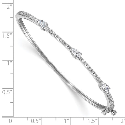 True Origin Lab Grown Diamond VS+ F+ 6.75 in Complete Hinged Bangle