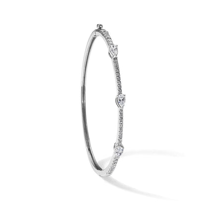 True Origin Lab Grown Diamond VS+ F+ 6.75 in Complete Hinged Bangle