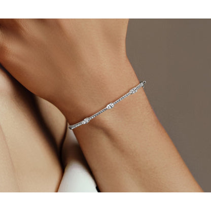 True Origin Lab Grown Diamond VS+ F+ 6.75 in Complete Hinged Bangle