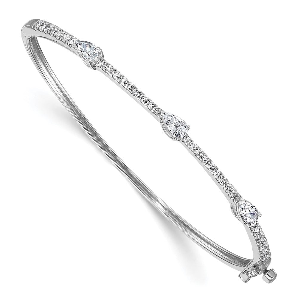 True Origin Lab Grown Diamond VS+ F+ 6.75 in Complete Hinged Bangle