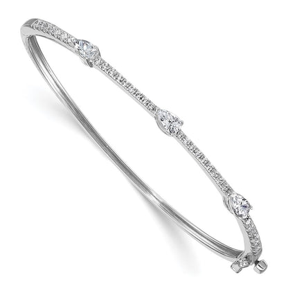 True Origin Lab Grown Diamond VS+ F+ 6.75 in Complete Hinged Bangle