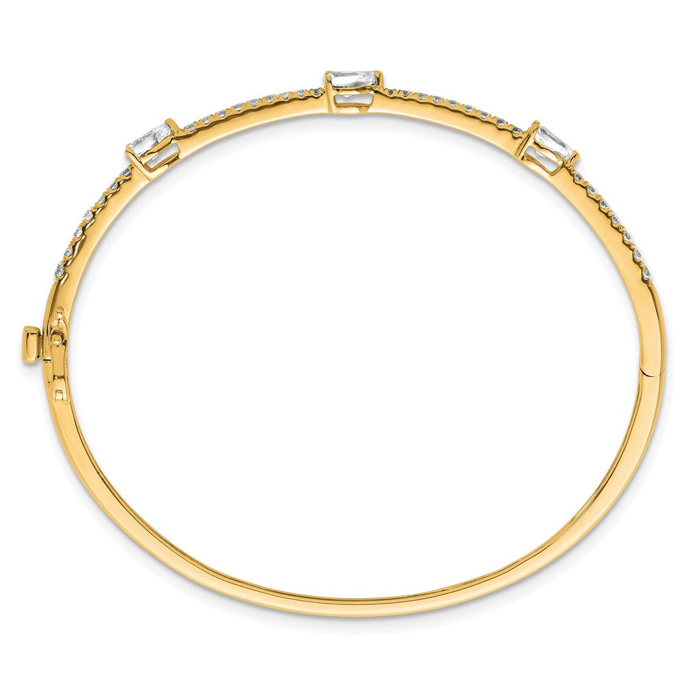 True Origin Lab Grown Diamond VS+ F+ 6.75 in Complete Hinged Bangle