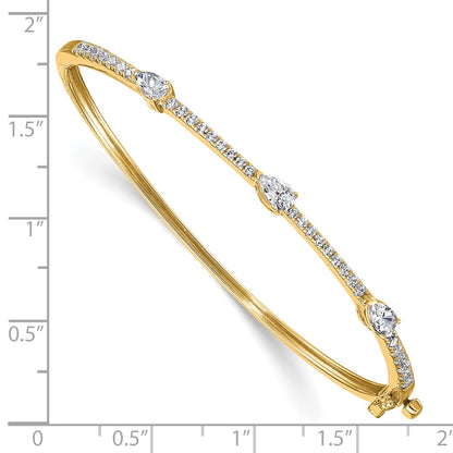 True Origin Lab Grown Diamond VS+ F+ 6.75 in Complete Hinged Bangle