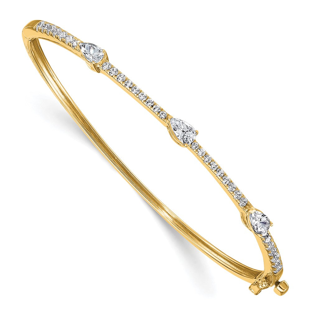 True Origin Lab Grown Diamond VS+ F+ 6.75 in Complete Hinged Bangle