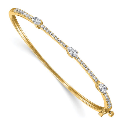 True Origin Lab Grown Diamond VS+ F+ 6.75 in Complete Hinged Bangle