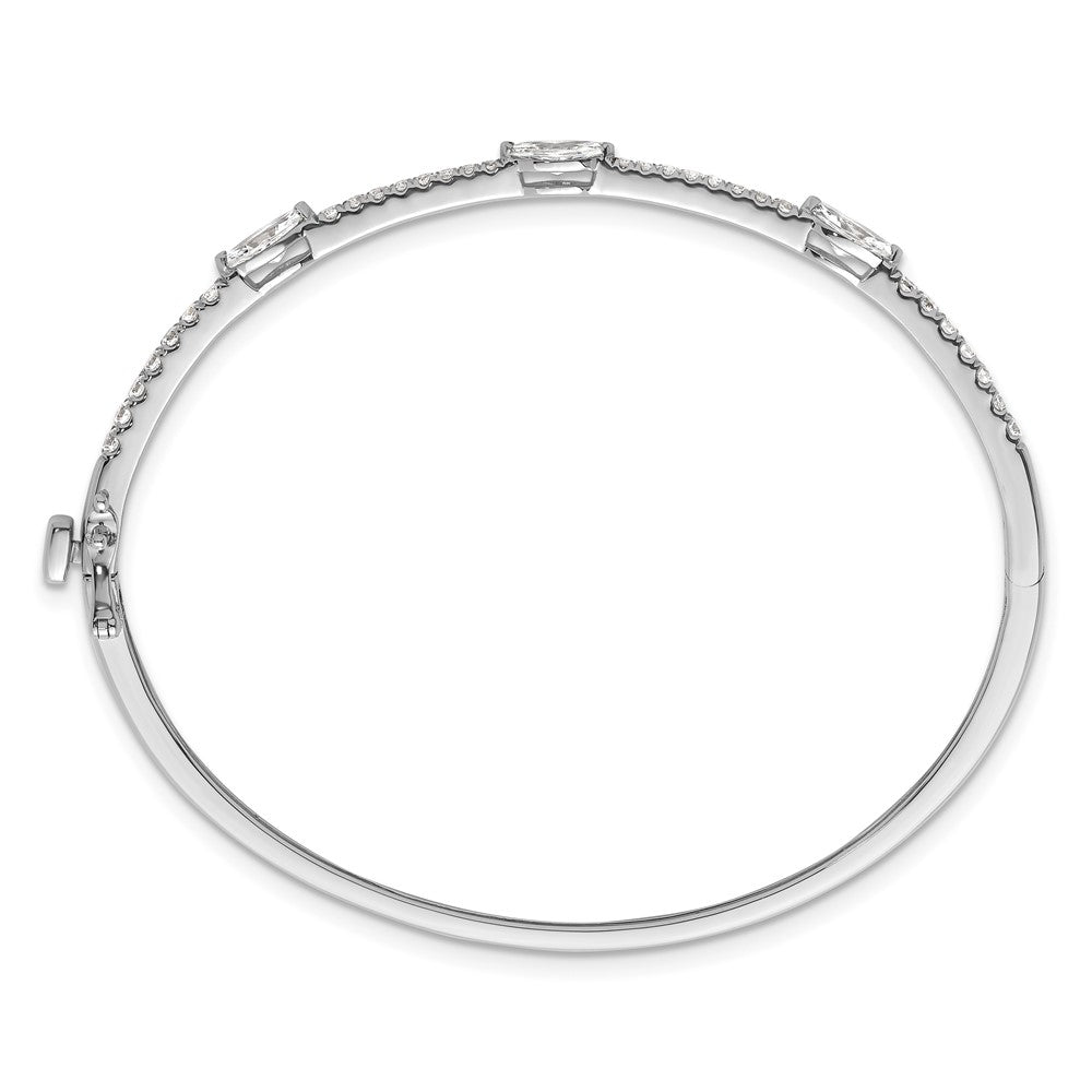 True Origin Lab Grown Diamond VS+ F+ 6.75 in Complete Hinged Bangle