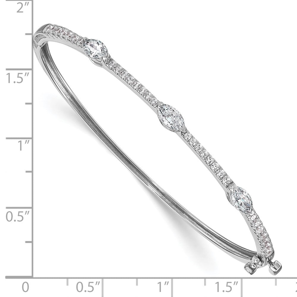 True Origin Lab Grown Diamond VS+ F+ 6.75 in Complete Hinged Bangle