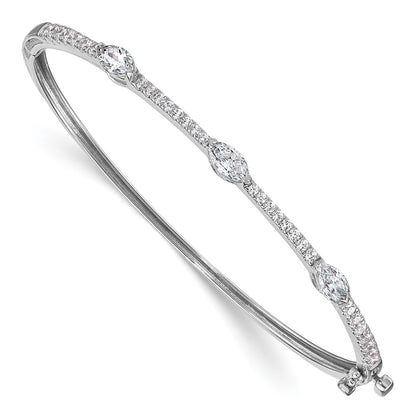 True Origin Lab Grown Diamond VS+ F+ 6.75 in Complete Hinged Bangle