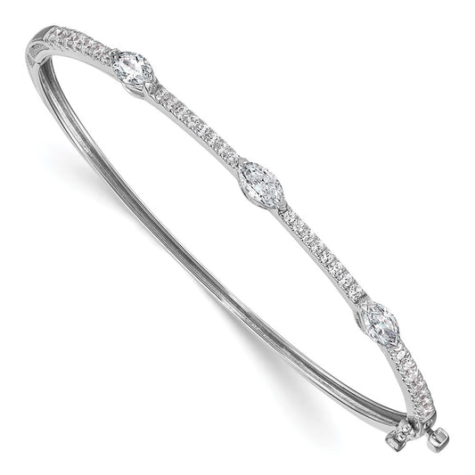 True Origin Lab Grown Diamond VS+ F+ 6.75 in Complete Hinged Bangle