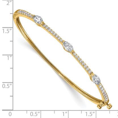True Origin Lab Grown Diamond VS+ F+ 6.75 in Complete Hinged Bangle