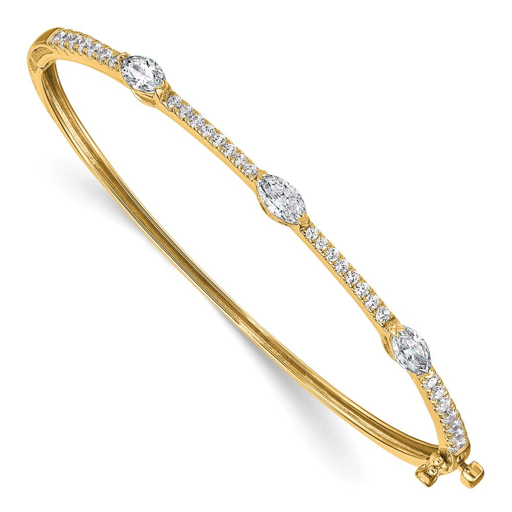 True Origin Lab Grown Diamond VS+ F+ 6.75 in Complete Hinged Bangle
