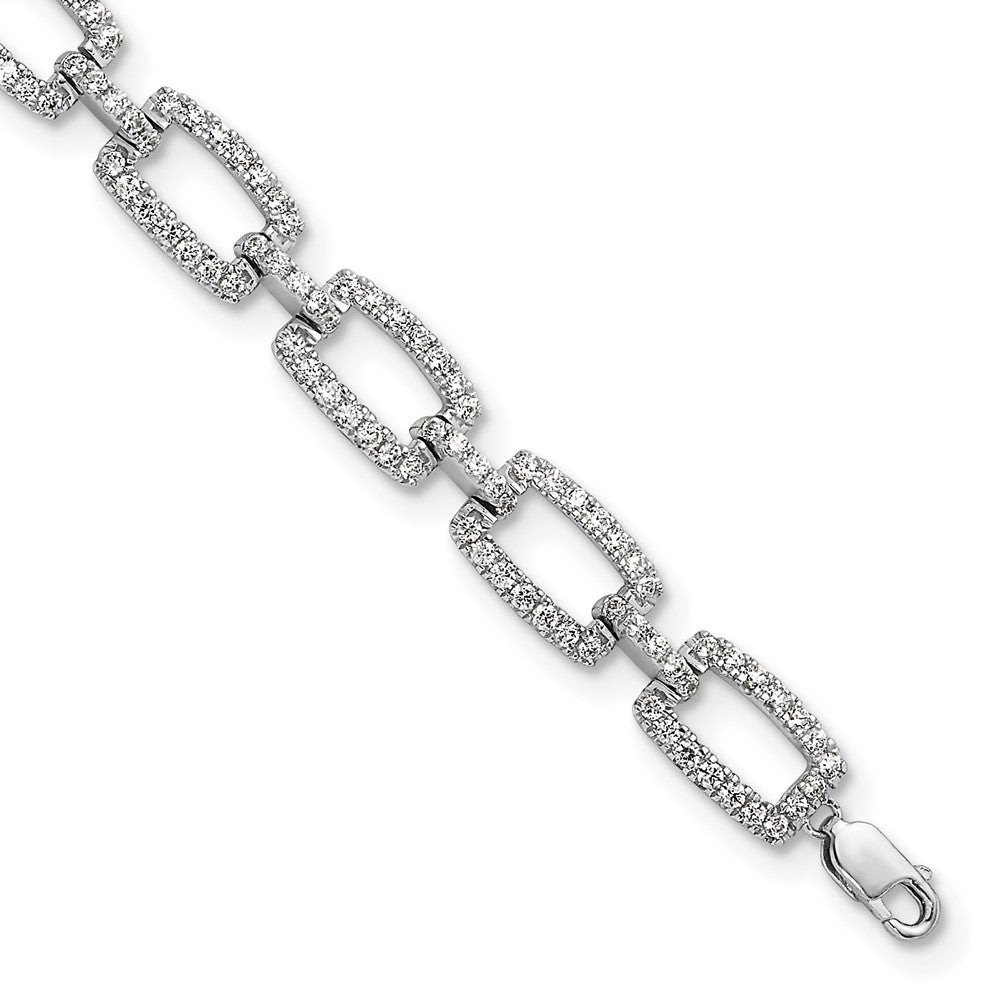 True Origin Lab Grown Diamond VS+ F+ 7 in with 1 in extension Complete Link Bracelet