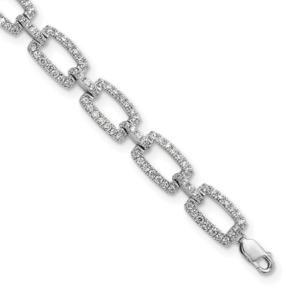 True Origin Lab Grown Diamond VS+ F+ 7 in with 1 in extension Complete Link Bracelet