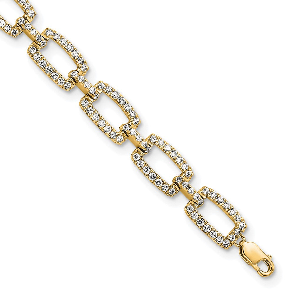 True Origin Lab Grown Diamond VS+ F+ 7 in with 1 in extension Complete Link Bracelet