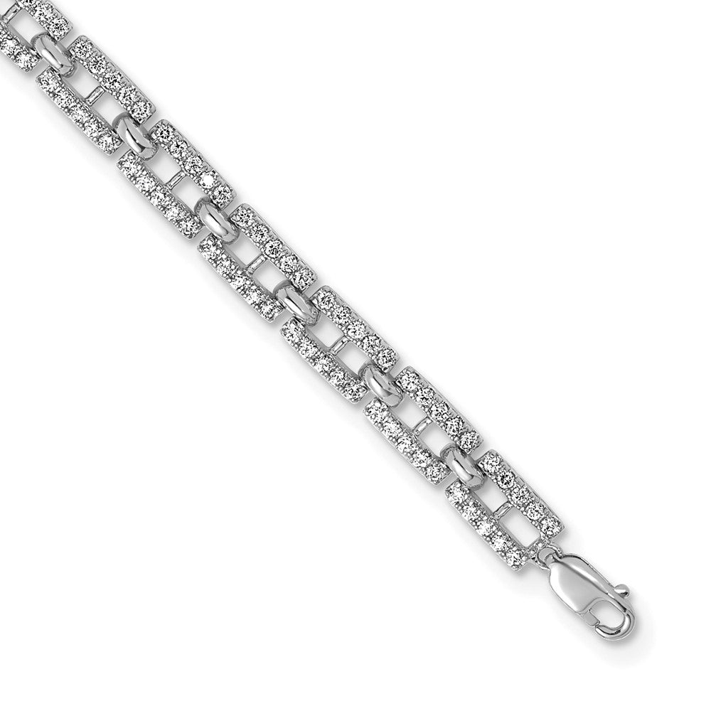 True Origin Lab Grown Diamond VS+ F+ 7 in with 1 in extension Complete Link Bracelet