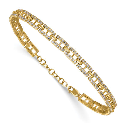 True Origin Lab Grown Diamond VS+ F+ 7 in with 1 in extension Complete Link Bracelet