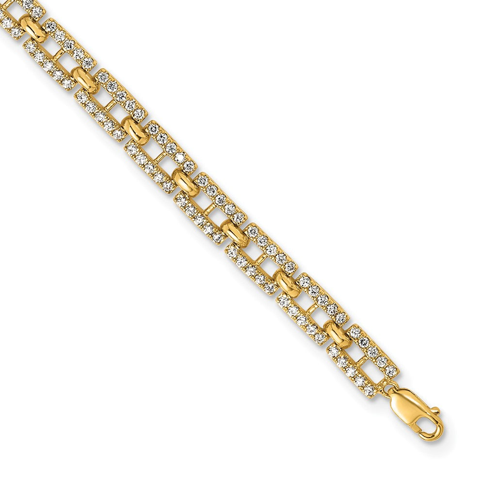 True Origin Lab Grown Diamond VS+ F+ 7 in with 1 in extension Complete Link Bracelet