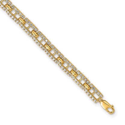 True Origin Lab Grown Diamond VS+ F+ 7 in with 1 in extension Complete Link Bracelet